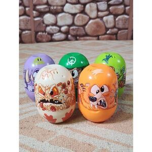 5 Mighty Beanz Collectable Containers